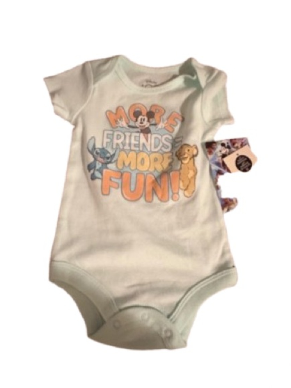 Disney Baby Onesie – Mickey, Stitch & Pluto “More Friends More Fun”